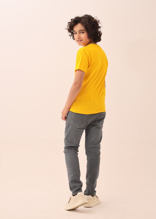 Boy T Shirt Yellow Spider Man