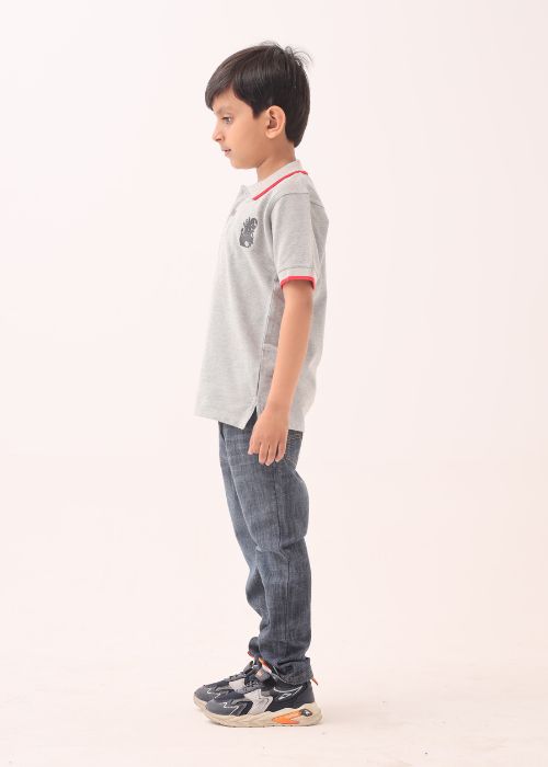 Boy Grey Polo
