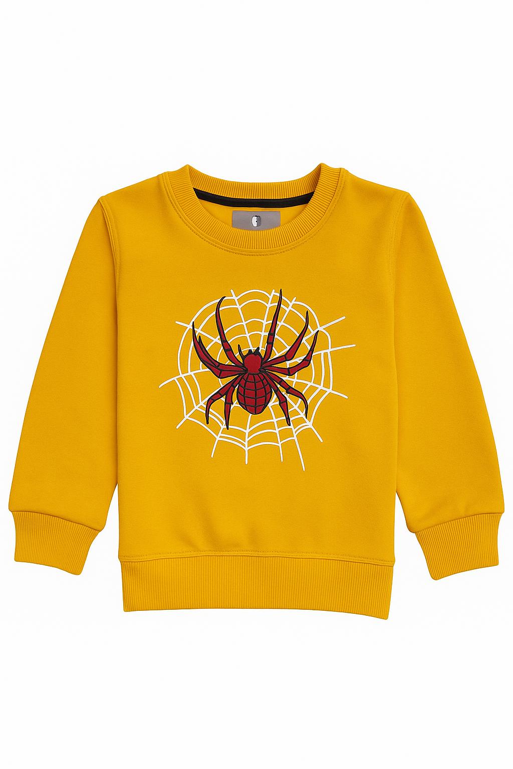 Yellow Spider Web Sweatshirt