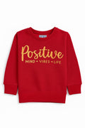Red Positive Vibes Sweatshirt