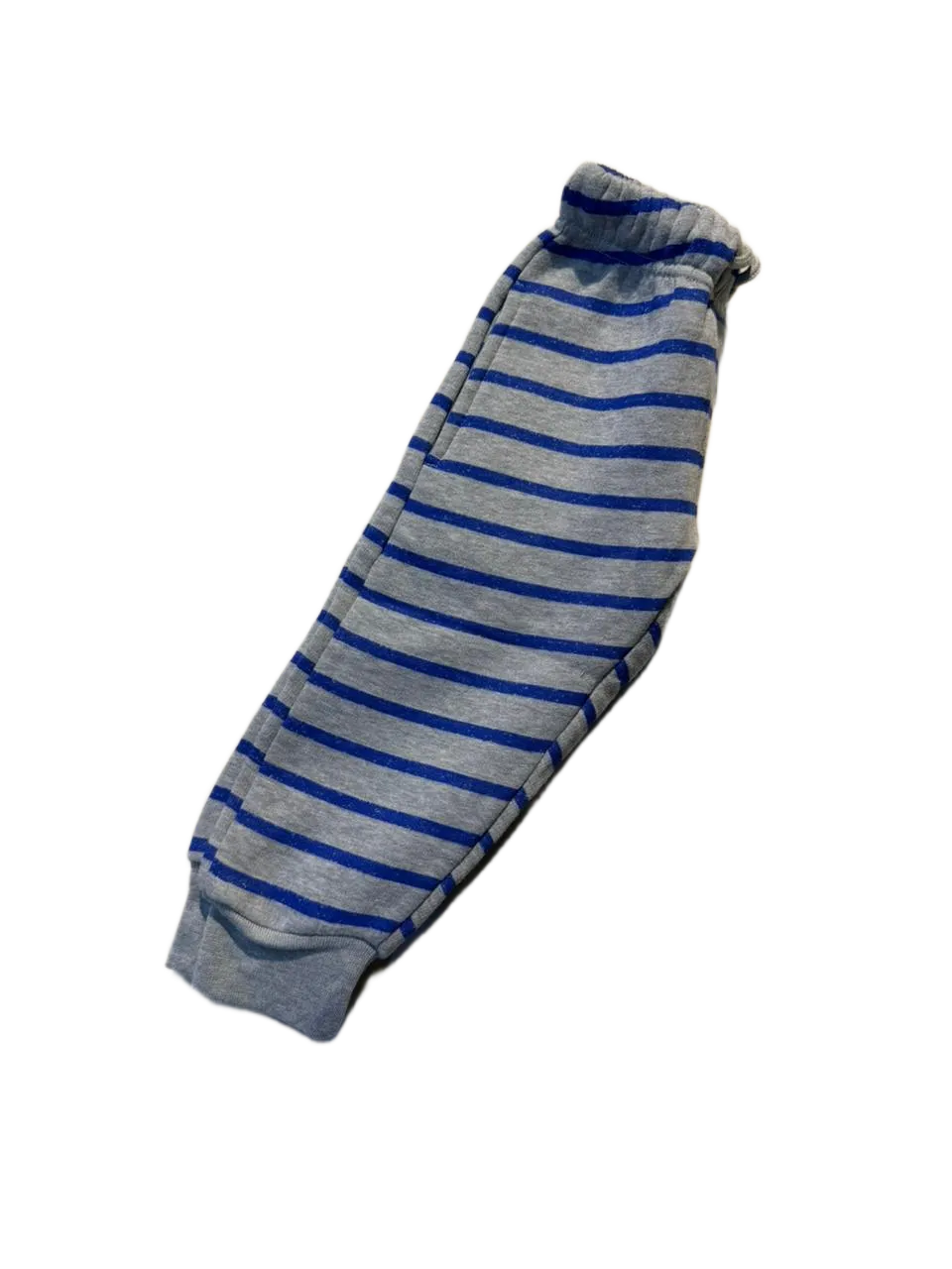 Grey Tracksuit with Blue Stripes