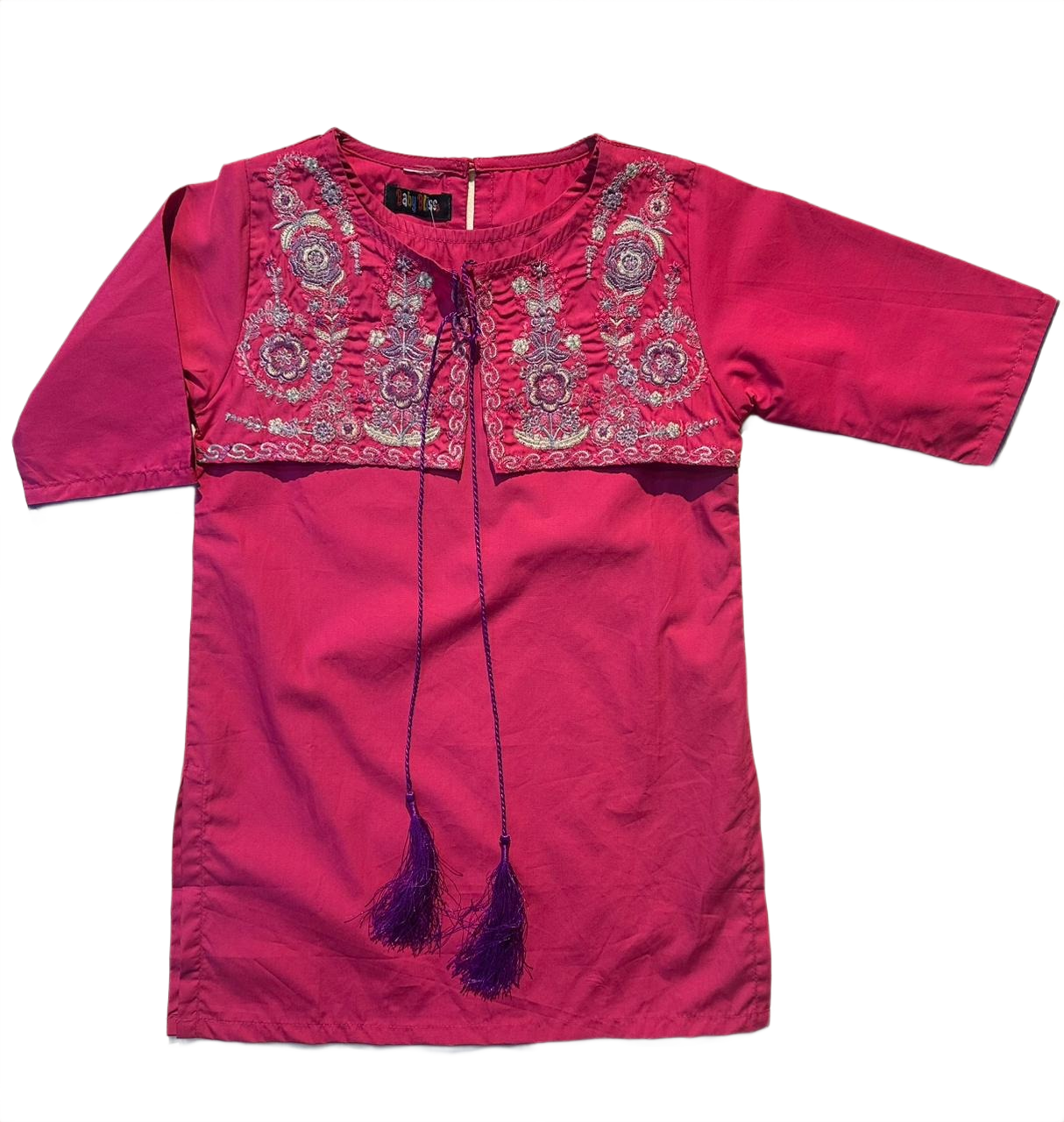 Girls Dark Pink Shalwar Kameez