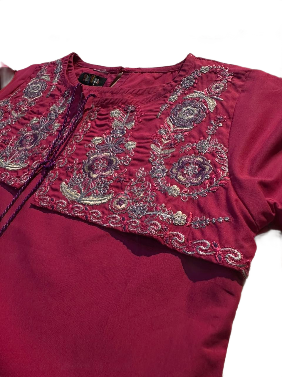 Girls Dark Pink Shalwar Kameez