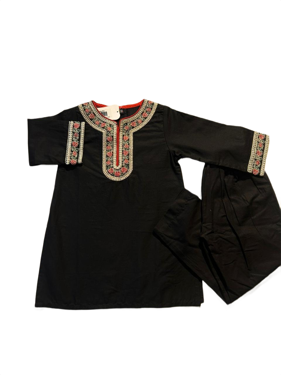 Girls Black Shalwar Kameez