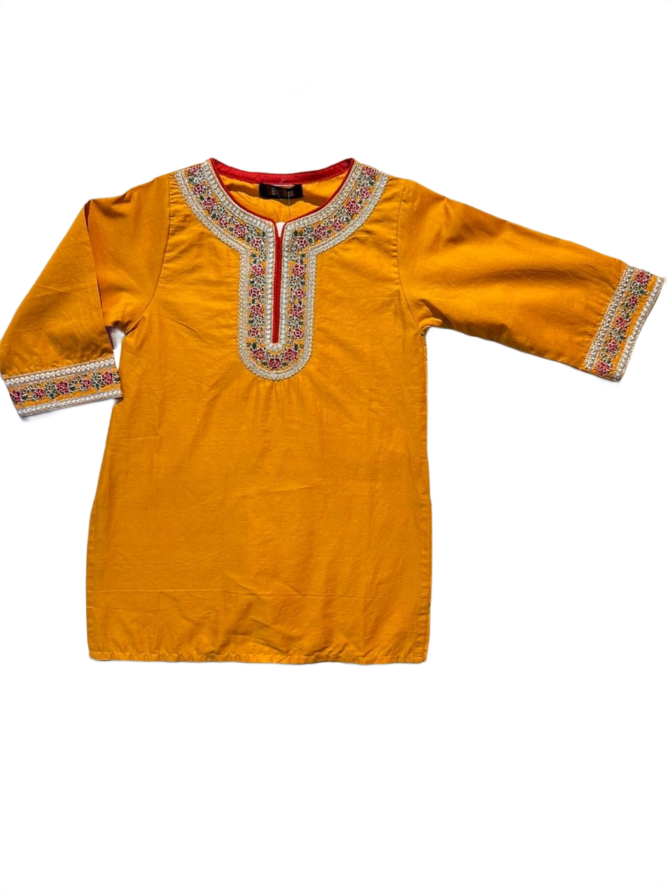 Girls Yellow Shalwar Kameez