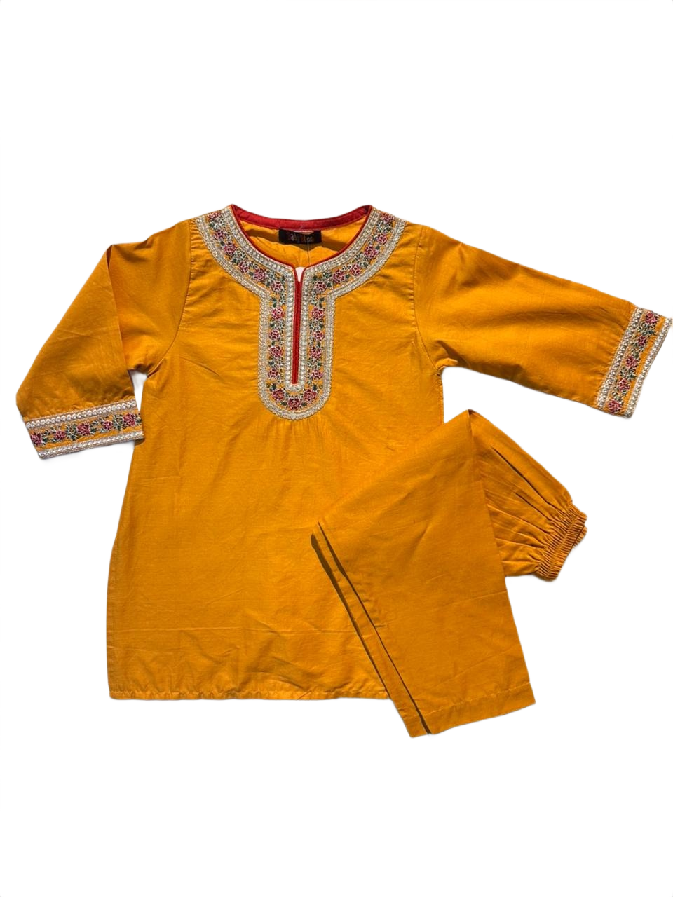 Girls Yellow Shalwar Kameez
