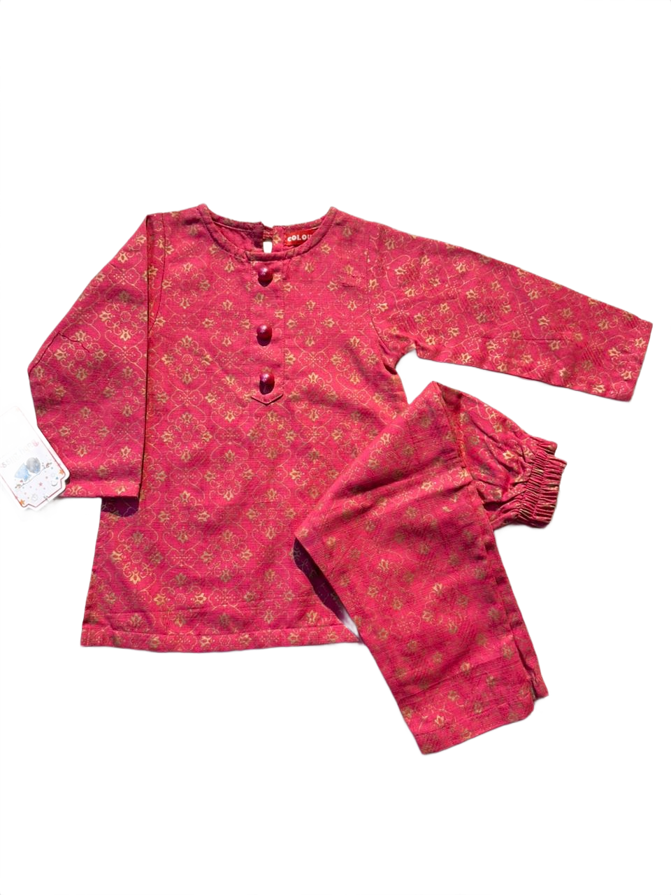 Girls Light Pink Shalwar Kameez