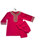 Girls Dark Pink Shalwar Kameez