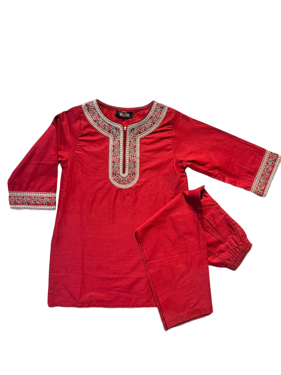 Girls Red Shalwar Kameez