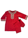 Girls Red Shalwar Kameez