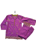 Girls Purple Shalwar Kameez