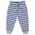 Grey Fleece Trouser with Dark Blue Stripes