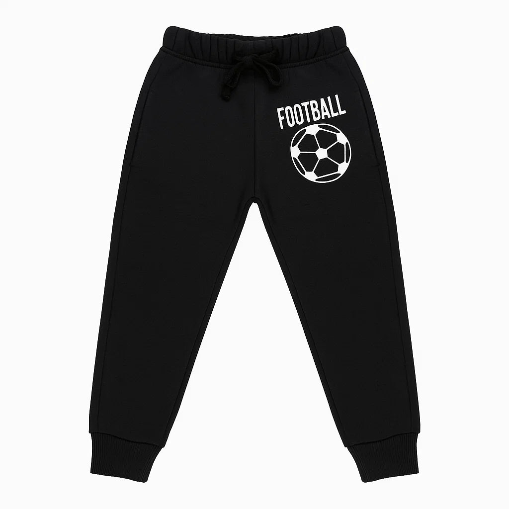 Black Fleece Trouser with Football