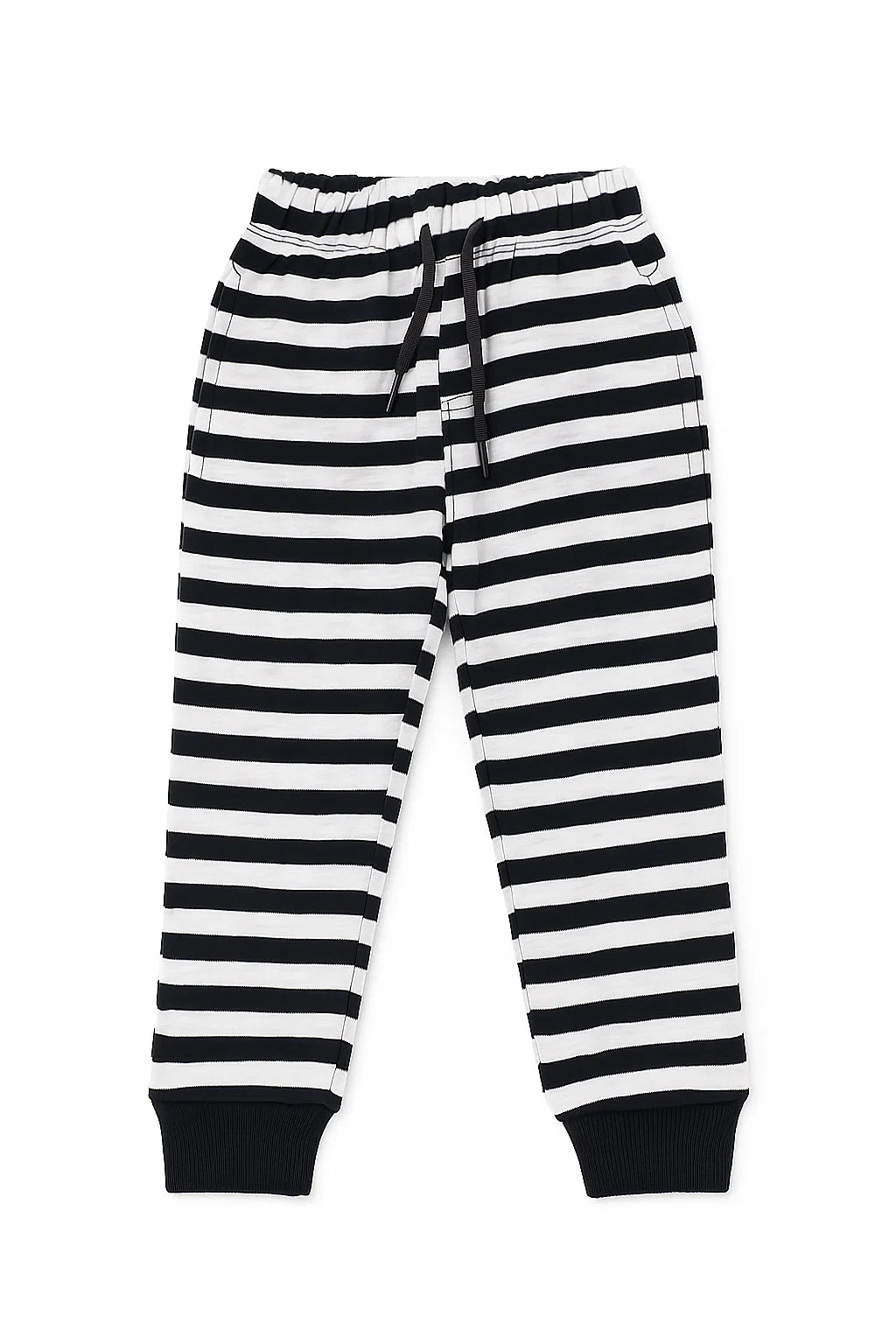 Black Fleece Trouser with White Stripes