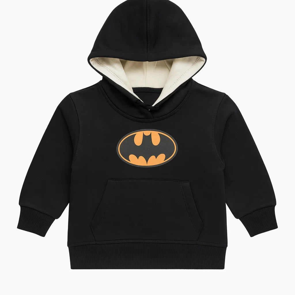 Black Batman Fleece Hoodie