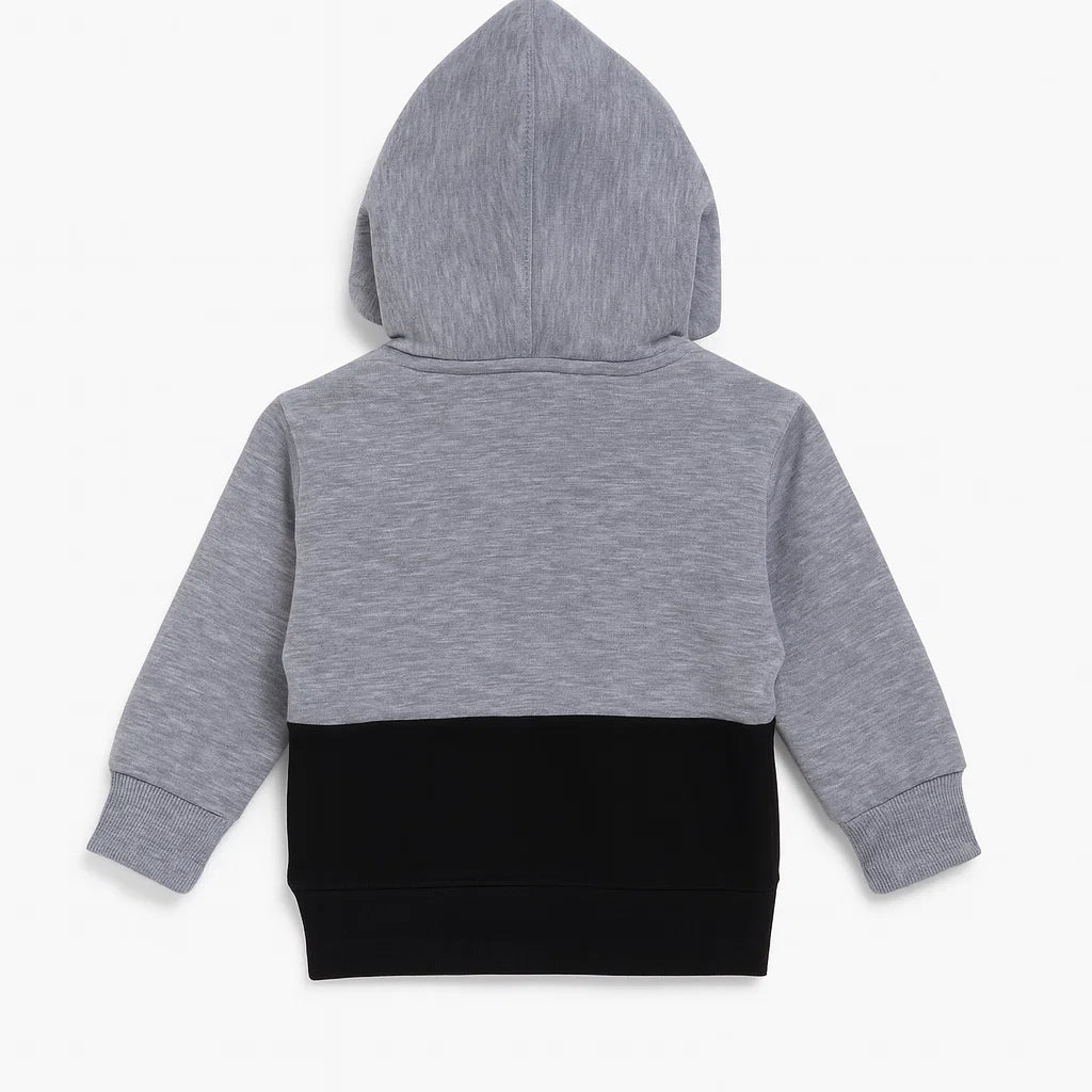 Grey & Black Batman Fleece Hoodie