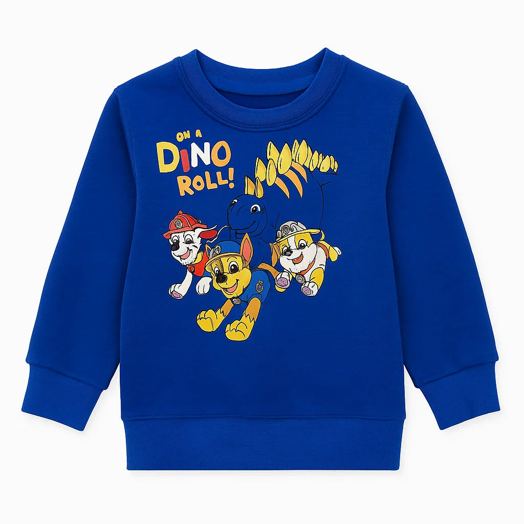 Blue Dino Roll Sweatshirt