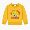 Yellow Happy Mind Happy Life Sweatshirt