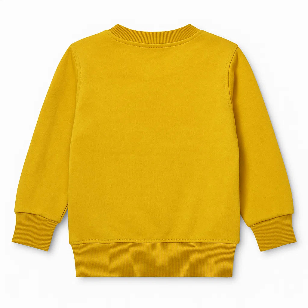Yellow Happy Mind Happy Life Sweatshirt