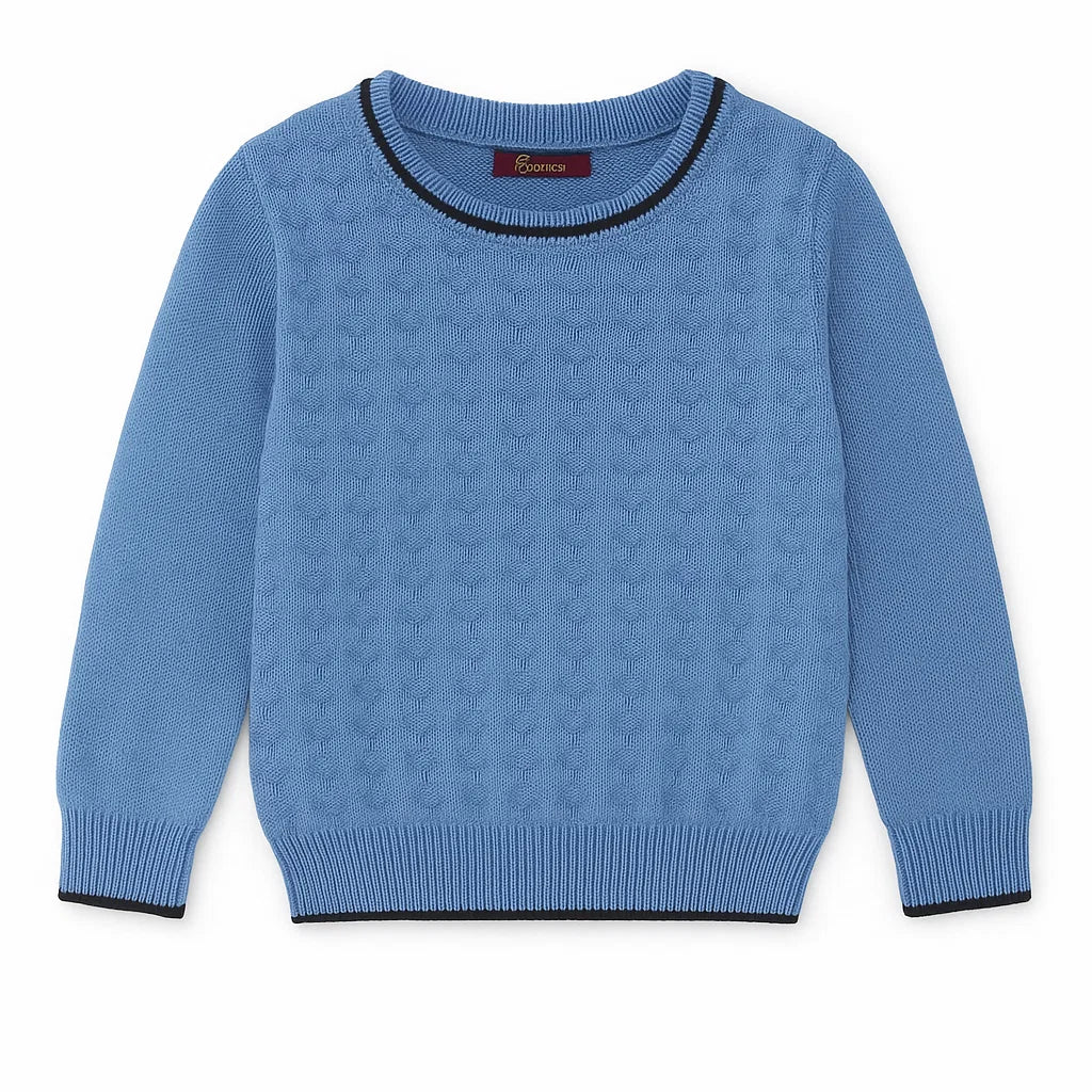 Blue Cotton Sweater